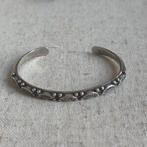 Chan Luu Champagne Diamond Sterling Silver Cuff